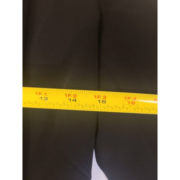 H&M‎ Black Blazer Jacket Gold Zipper Pockets Dress Workwear Size 4 - Picture 10 of 11